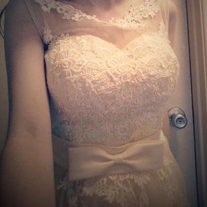 Light Yellow Bridesmaid Dress Size 0